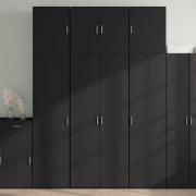 vidaXL Highboard svart 80x42,5x249 cm konstruert tre