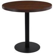 vidaXL Bistrobord mørkebrun 80 cm MDF