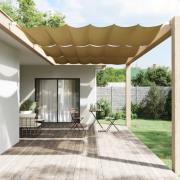 vidaXL Vertikal markise beige 250x270 cm oxfordstoff