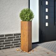 vidaXL hageplanter 2 stk trekantet 30x26x75 cm oksidert stål