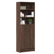 vidaXL Garderobe med LED brun eik 69x32,5x200 cm konstruert tre