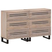 vidaXL Skjenker 2 stk 60x34x75 cm heltre mango