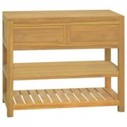 vidaXL Baderomsskap 90x45x75 cm heltre teak