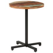 vidaXL Bistrobord rundt Ø60x75 cm gjenvunnet heltre