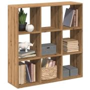 vidaXL Romdeler bokhylle artisan eik 102x29x103,5 cm konstruert tre