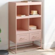 vidaXL Highboard rosa 68x39x111,5 cm stål