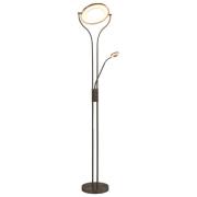 vidaXL Stående lampe 18 W sølv 180 cm dimbar