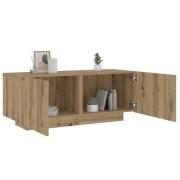 vidaXL Nattbord artisan eik 100x35x40 cm konstruert tre