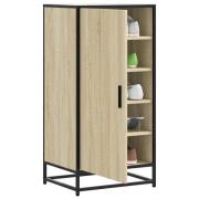 vidaXL Skohylle sonoma eik 48x38x97,5 cm konstruert tre