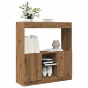 vidaXL Highboard artisan eik 92x33x100 cm konstruert tre