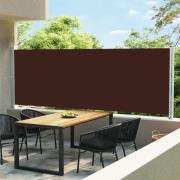 vidaXL Uttrekkbar sidemarkise 600x160 cm brun