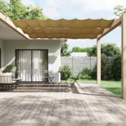 vidaXL Vertikal markise beige 140x1000 cm oxfordstoff