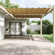 vidaXL Vertikal markise beige 300x360 cm oxfordstoff