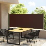 vidaXL Uttrekkbar sidemarkise 140x300 cm brun