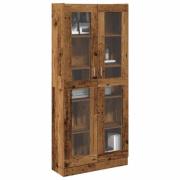 vidaXL Highboard gammelt tre 82,5x30,5x185 cm konstruert tre