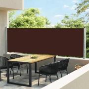 vidaXL Uttrekkbar sidemarkise 140x600 cm brun