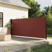 vidaXL Uttrekkbar sidemarkise brun 180x300 cm