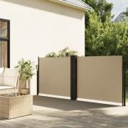 vidaXL Uttrekkbar sidemarkise 100x600 cm beige