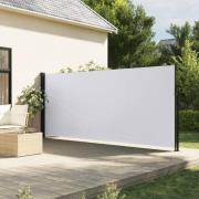 vidaXL Uttrekkbar sidemarkise hvit 180x600 cm