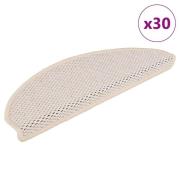 vidaXL Selvklebende trappematter sisal 30 stk 65x21x4 cm berber