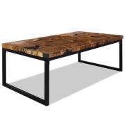 vidaXL Salongbord teak harpiks 110x60x40 cm