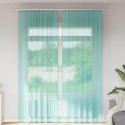 vidaXL Voilegardiner med hemper 2 stk turkis 140x260 cm