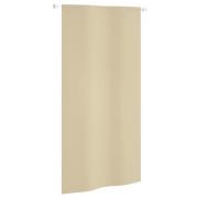 vidaXL Balkongskjerm beige 120x240 cm oxfordstoff