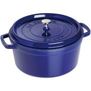 Staub Rund Gryte 28 cm 6,7 liter Blå