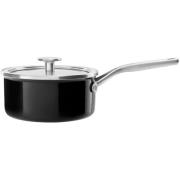 KitchenAid Cookware Collection Kasserolle med lokk, Svart 16 cm