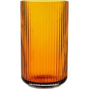 Lyngby Porcelæn Lyngbyvasen 31 cm., glass - amber