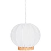 Globen Lighting Pendel Yokohama, 30 cm, hvit/natur