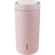 Stelton To Go Click Steel termoskopp 0,4 liter, soft rose