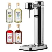 Aarke Carbonator 3 kullsyremaskin + Drink Mixer 4-pack, stål