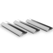 Born in Sweden Hex vinglassholder, aluminium, 3-pack, 30 cm