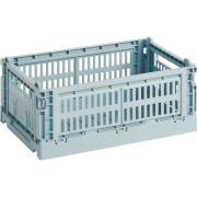 HAY Color Crate oppbevaringsboks, liten, dusty blue