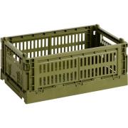 HAY Color Crate oppbevaringsboks, liten, olive