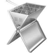 Hällmark Sammenleggbar grill, 36 x 26 cm, rustfritt stål