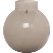 Ernst Glassvase rund 22 cm, Ø21, beige