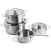 KitchenAid Grytesett 4 deler, rustfritt stål