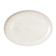 Broste Copenhagen Nordic Vanilla oval tallerken 35,5 x 26,5 cm