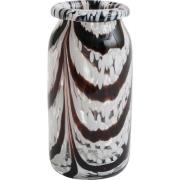 HAY Splash Vase Roll Neck X-Small, Coffee & White