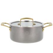 Pillivuyt Gourmet Durance gryte med lokk 2,9 liter 20 cm, rustfritt st...