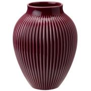 Knabstrup Vase 20 cm, ripple berry