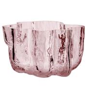 Kosta Boda Crackle telysholder 5,8 cm, rosa