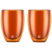 Bodum PAVINA dobbeltvegget glass 35 cl 2-pakning, oransje