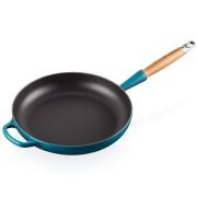 Le Creuset - Signature stekepanne med trehåndtak 28 cm deep teal