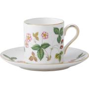 Wedgwood - Wild Strawberry kaffekopp & asjett