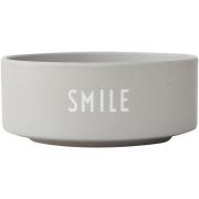 Design Letters - Favourite snacksskål 30 cl Smile grå