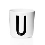 Design Letters - Kids kopp U 17,5 cl hvit