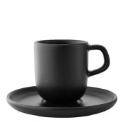 Eva Solo - Nordic Kitchen espressokopp m/fat 7 cl svart